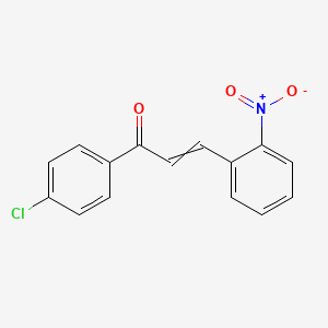 molecular formula C15H10ClNO3 B13688477 (E)-1-(4-Chlorophenyl)-3-(2-nitrophenyl)-2-propen-1-one 