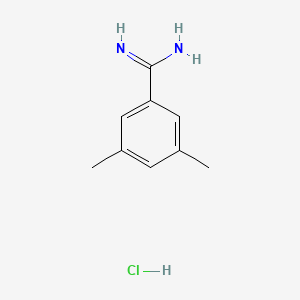 molecular formula C9H13ClN2 B13688488 3,5-Dimethylbenzamidine Hydrochloride 