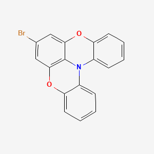 molecular formula C18H10BrNO2 B13688514 7-Bromobenzo[5,6][1,4]oxazino[2,3,4-kl]phenoxazine 