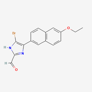 5-Bromo-4-(6-ethoxy-2-naphthyl)imidazole-2-carbaldehyde