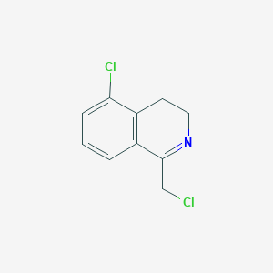 molecular formula C10H9Cl2N B1368853 5-Chloro-1-(chloromethyl)-3,4-dihydroisoquinoline CAS No. 780723-99-1