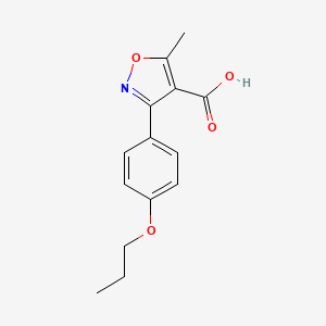 5-Methyl-3-(4-propoxyphenyl)isoxazole-4-carboxylic acid