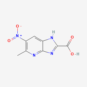 5-Methyl-6-nitro-1H-imidazo[4,5-b]pyridine-2-carboxylic Acid