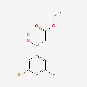 Ethyl 3-(3-bromo-5-fluorophenyl)-3-hydroxypropanoate