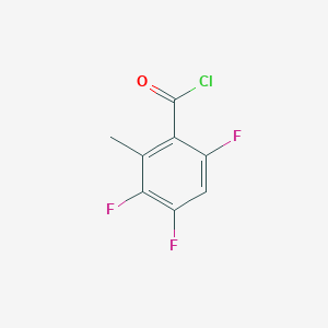 molecular formula C8H4ClF3O B1368855 2-Methyl-3,4,6-trifluorobenzoyl chloride 