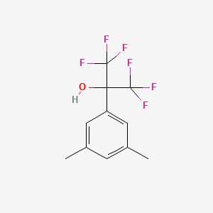 molecular formula C11H10F6O B13688587 2-(3,5-Dimethylphenyl)-1,1,1,3,3,3-hexafluoro-2-propanol 