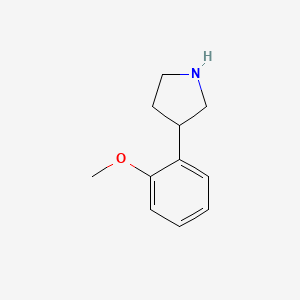 molecular formula C11H15NO B1368859 3-(2-甲氧基苯基)吡咯烷 CAS No. 91246-24-1