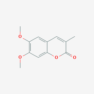 molecular formula C12H12O4 B13688604 6,7-Dimethoxy-3-methyl-2H-chromen-2-one 