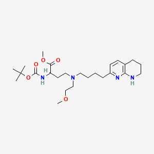 Methyl (S)-2-(Boc-amino)-4-[(2-methoxyethyl)[4-(5,6,7,8-tetrahydro-1,8-naphthyridin-2-yl)butyl]amino]butanoate