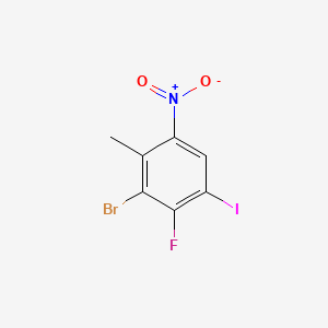 3-Bromo-2-fluoro-1-iodo-4-methyl-5-nitrobenzene