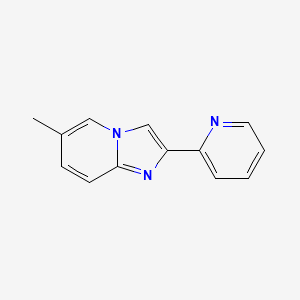 molecular formula C13H11N3 B13688636 6-Methyl-2-(2-pyridyl)imidazo[1,2-a]pyridine 