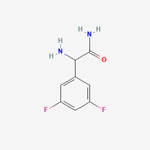 molecular formula C8H8F2N2O B13688637 2-Amino-2-(3,5-difluorophenyl)acetamide 