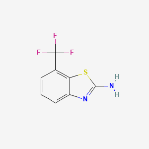 molecular formula C8H5F3N2S B1368866 7-(Trifluoromethyl)benzo[d]thiazol-2-amine CAS No. 60388-39-8