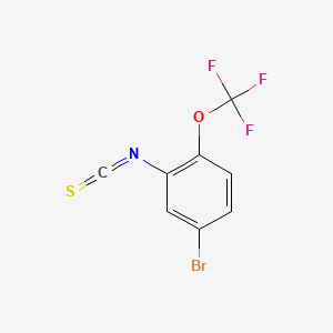 molecular formula C8H3BrF3NOS B13688684 5-Bromo-2-(trifluoromethoxy)phenyl Isothiocyanate 