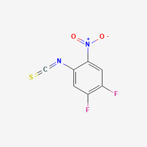 molecular formula C7H2F2N2O2S B13688750 4,5-Difluoro-2-nitrophenyl Isothiocyanate 