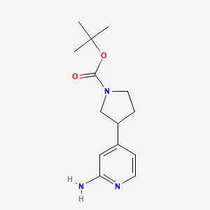 Tert-butyl 3-(2-aminopyridin-4-yl)pyrrolidine-1-carboxylate