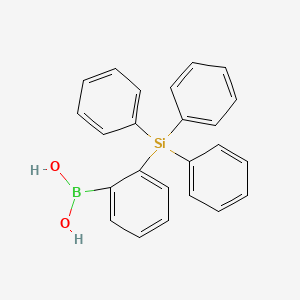 molecular formula C24H21BO2Si B13688808 2-(Triphenylsilyl)phenylboronic Acid 