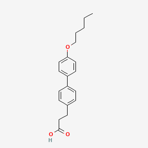 3-[4-(4-Pentyloxyphenyl)phenyl]propionic acid