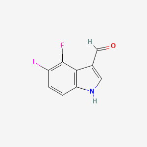 4-Fluoro-5-iodoindole-3-carbaldehyde