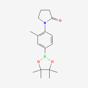 molecular formula C17H24BNO3 B13688832 3-Methyl-4-(2-oxo-1-pyrrolidinyl)phenylboronic Acid Pinacol Ester 