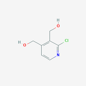 molecular formula C7H8ClNO2 B13688873 (2-Chloropyridine-3,4-diyl)dimethanol 