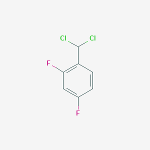 molecular formula C7H4Cl2F2 B13688878 1-(Dichloromethyl)-2,4-difluorobenzene 