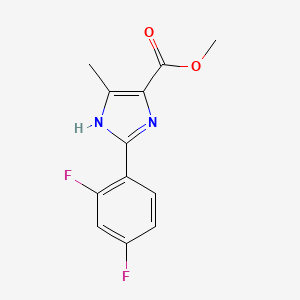 methyl 2-(2,4-difluorophenyl)-5-methyl-1H-imidazole-4-carboxylate