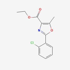 molecular formula C13H12ClNO3 B13688894 Ethyl 2-(2-Chlorophenyl)-5-methyloxazole-4-carboxylate 