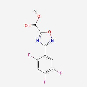 molecular formula C10H5F3N2O3 B13688898 Methyl 3-(2,4,5-trifluorophenyl)-1,2,4-oxadiazole-5-carboxylate 