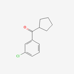 molecular formula C12H13ClO B1368893 3-Chlorophenyl cyclopentyl ketone CAS No. 1855-40-9