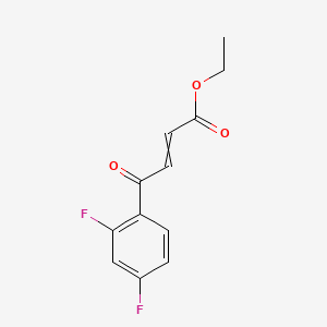 Ethyl (E)-4-(2,4-Difluorophenyl)-4-oxo-2-butenoate