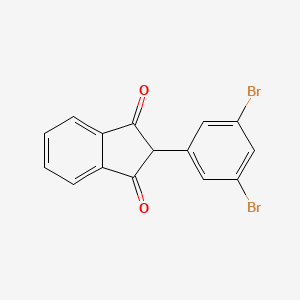 molecular formula C15H8Br2O2 B13688996 2-(3,5-Dibromophenyl)-1H-indene-1,3(2H)-dione 