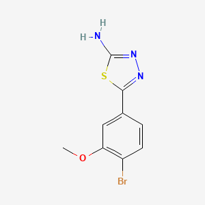 2-Amino-5-(4-bromo-3-methoxyphenyl)-1,3,4-thiadiazole