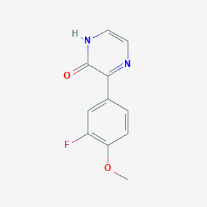 3-(3-Fluoro-4-methoxyphenyl)pyrazin-2(1H)-one