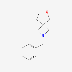 molecular formula C13H17NO B13689058 2-Benzyl-6-oxa-2-azaspiro[3.4]octane 