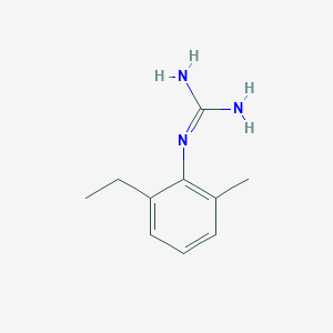 molecular formula C10H15N3 B13689069 1-(2-Ethyl-6-methylphenyl)guanidine 