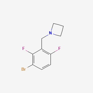 molecular formula C10H10BrF2N B13689075 1-(3-Bromo-2,6-difluorobenzyl)azetidine 