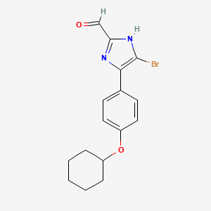 5-Bromo-4-[4-(cyclohexyloxy)phenyl]imidazole-2-carbaldehyde