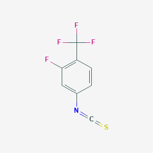 molecular formula C8H3F4NS B13689084 3-Fluoro-4-(trifluoromethyl)phenyl Isothiocyanate 