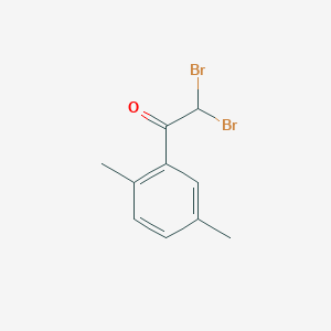 molecular formula C10H10Br2O B13689091 2,2-dibromo-1-(2,5-dimethylphenyl)ethanone 