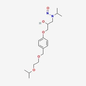 molecular formula C18H30N2O5 B13689103 N-Nitroso-bisoprolol CAS No. 2820170-76-9