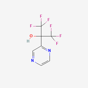 2-Pyrazinemethanol, alpha,alpha-bis(trifluoromethyl)-