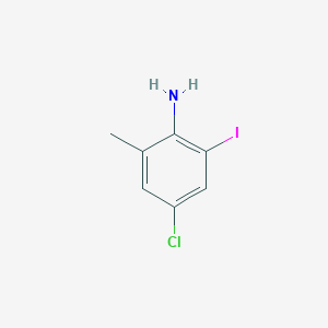 molecular formula C7H7ClIN B1368913 4-Chloro-2-iodo-6-methylaniline CAS No. 69705-29-9