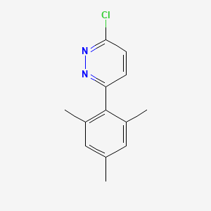 molecular formula C13H13ClN2 B1368918 3-Chloro-6-mesitylpyridazine 