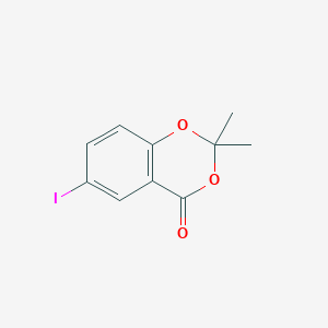 molecular formula C10H9IO3 B13689181 6-Iodo-2,2-dimethyl-4H-benzo[d][1,3]dioxin-4-one 