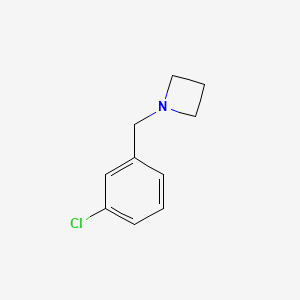 molecular formula C10H12ClN B13689196 1-(3-Chlorobenzyl)azetidine 