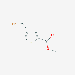 molecular formula C7H7BrO2S B1368923 Methyl 4-(bromomethyl)thiophene-2-carboxylate CAS No. 54796-51-9