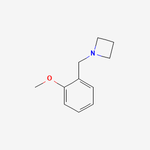 molecular formula C11H15NO B13689273 1-(2-Methoxybenzyl)azetidine 