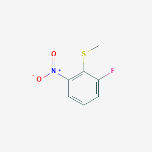 molecular formula C7H6FNO2S B13689282 2-Fluoro-6-nitrothioanisole 