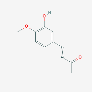 molecular formula C11H12O3 B13689297 4-(3-Hydroxy-4-methoxyphenyl)-3-buten-2-one CAS No. 77334-11-3